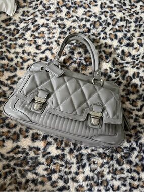 Coach Top-Handle Leather Satchel - Gray